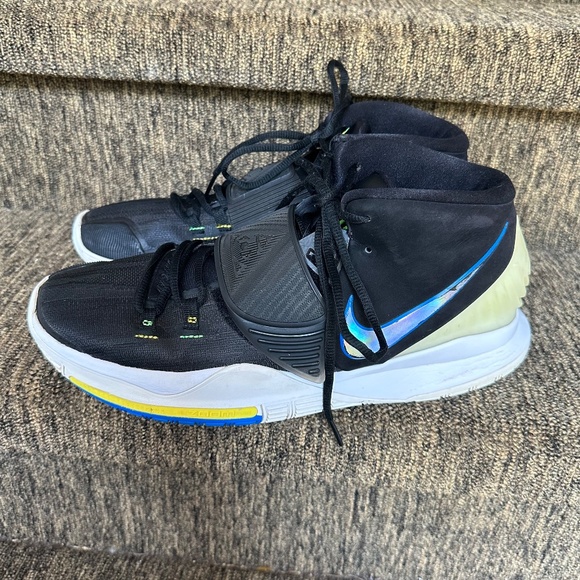 Men\'s Nike Kyrie Black/white/yellow/blue Shoes. Serial BQ4630-004. Size 12 (45) main image 6